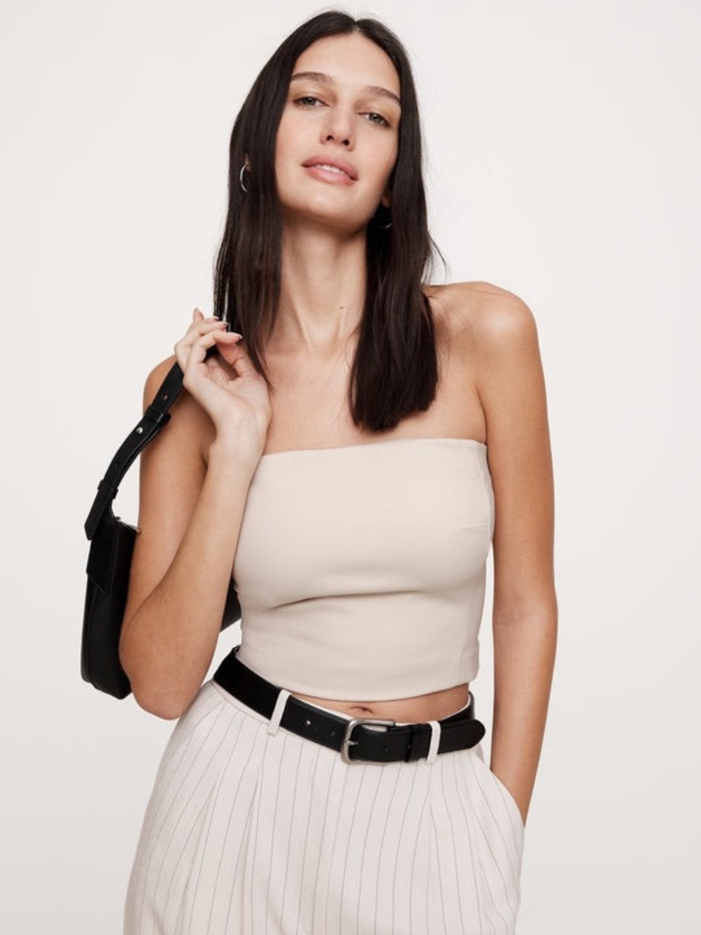 NWT Banana Republic Women's Everywhere Ponte Strapless Top M